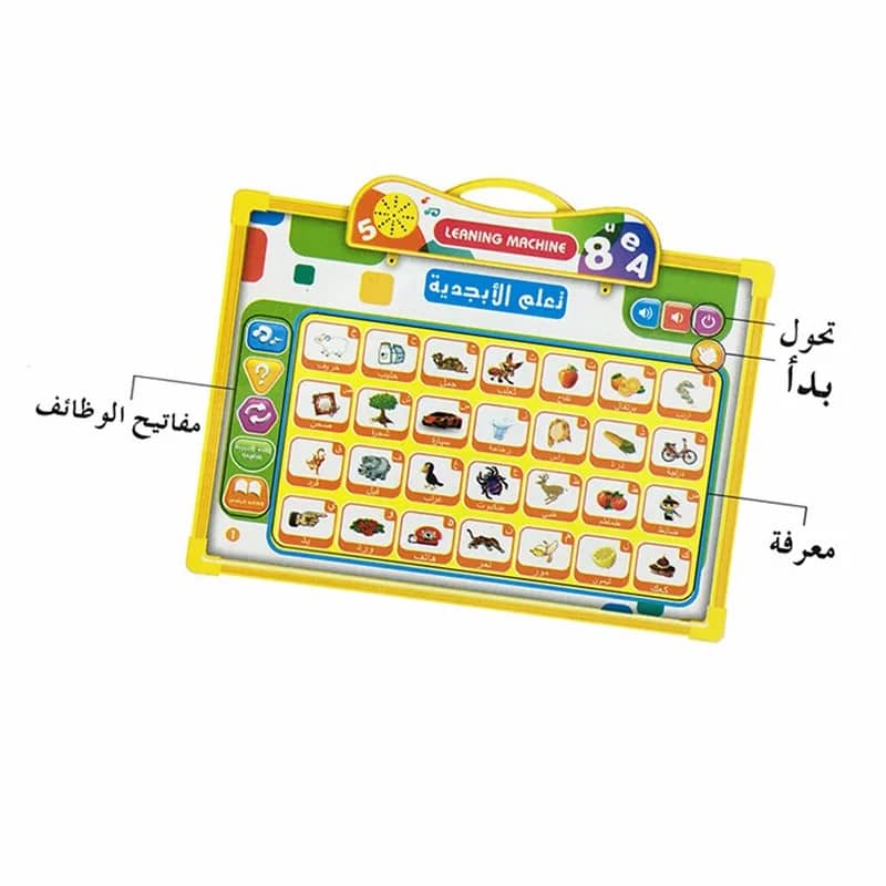 Tablette d’apprentissage Bilingue Arabe-anglais pour Enfants – لوحة تعلم الأبجدية باللغة الإنجليزية - Jouet & Gaming - صورة 5