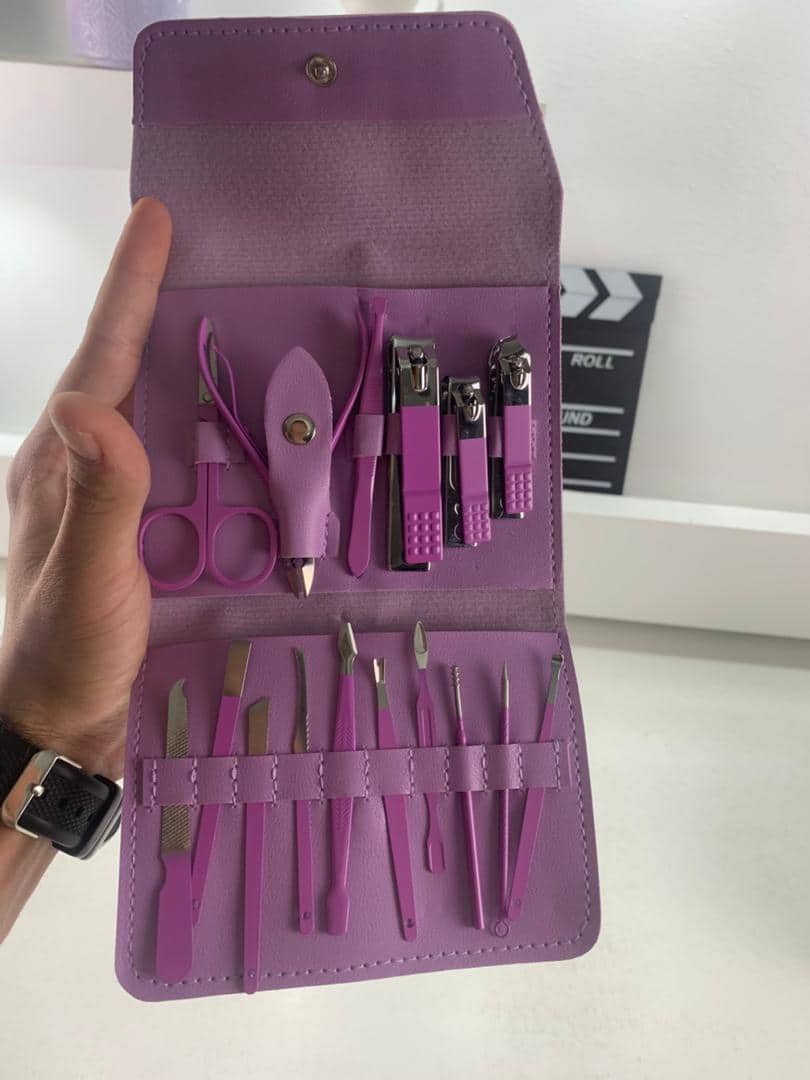 Kit coupe-ongles professionnel 16en1 en acier inoxydable – طقم العناية بالأظافر - Soins et Beauté - صورة 8