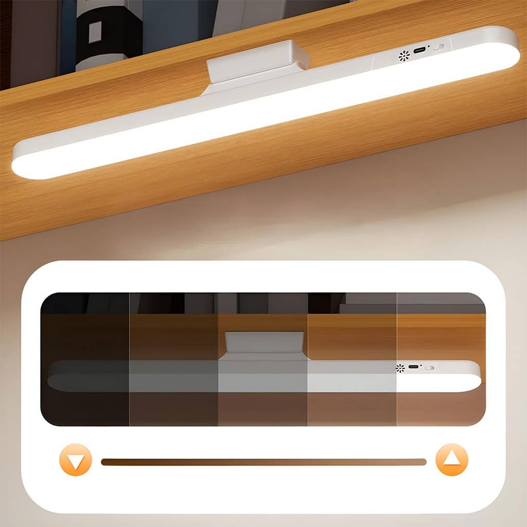 Barre lumineuse LED rechargeable tactile avec 3 modes de couleurs et minuterie GM – مصباح مغناطيسي قابل للتثبيت في عدة أماكن - Électronique - صورة 3