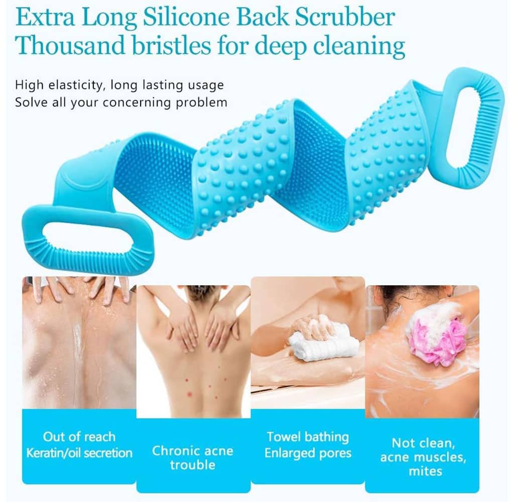 Brosse de Bain en Silicone pour Nettoyer le Corps – فرشاة الإستحمام من السيليكون - Maison - صورة 5