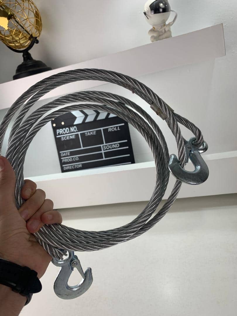 Cable de remorquage 5ton avec fil d’acier de qualité supérieure – كابل جر العربات - Accessoires Auto/Moto - صورة 7