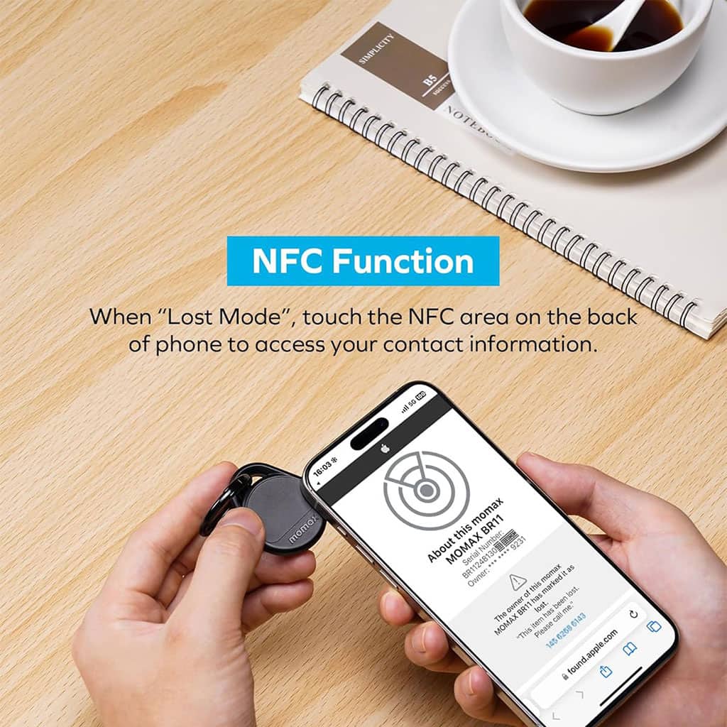 MOMAX Smart Tag Tracker Fonctionne avec l’application Apple Find My – جهاز تعقب ذكي - Électronique - صورة 2