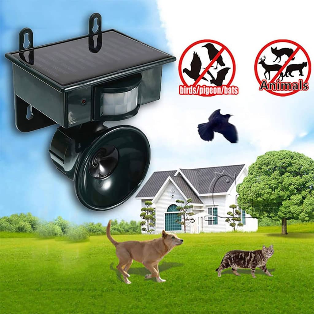 Répulsif solaire sonique pour animaux et oiseaux avec détecteur de mouvement – جهاز طارد للحيونات والطيور - Outillage et Bricolage - صورة 7