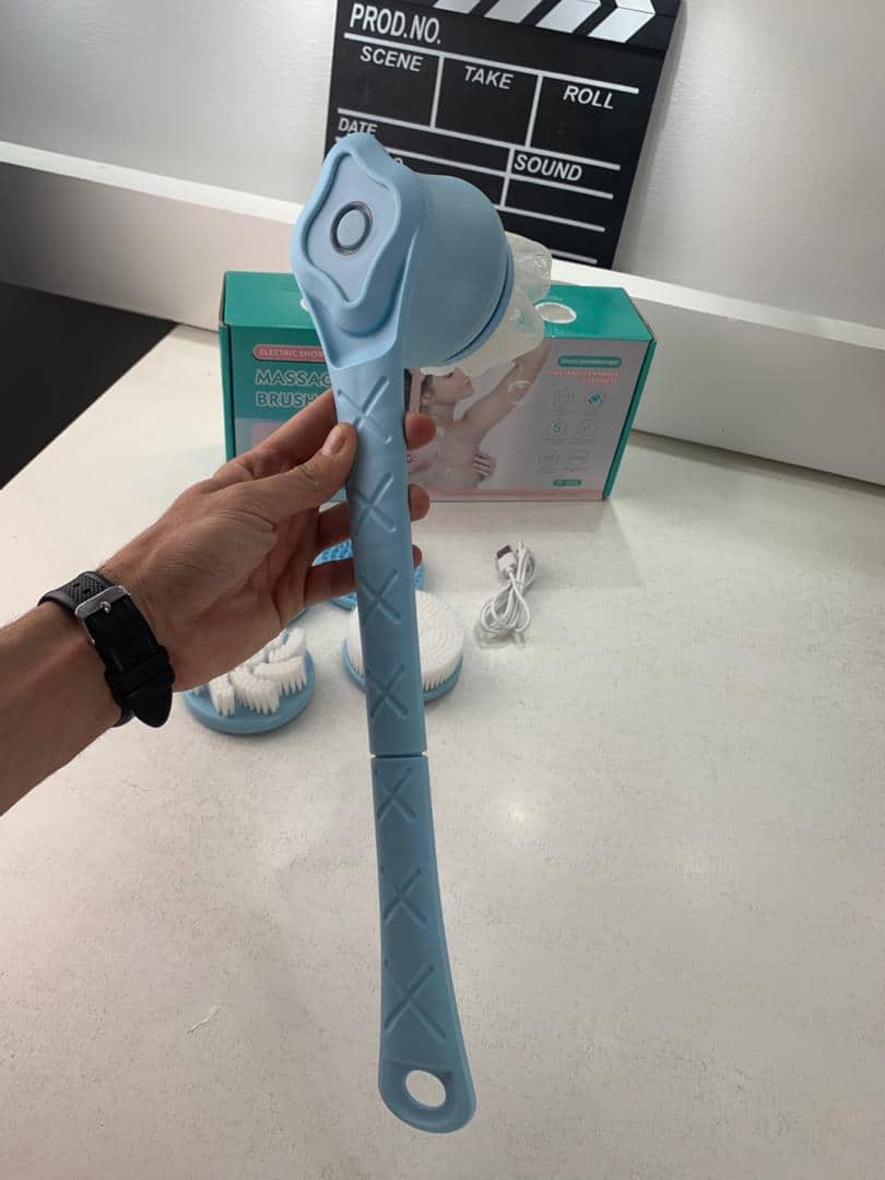 Brosse Rotative Électrique Rechargeable pour le Corps et la Douche – فرشاة تنظيف الجسم مقاومة للماء - Soins et Beauté - صورة 8