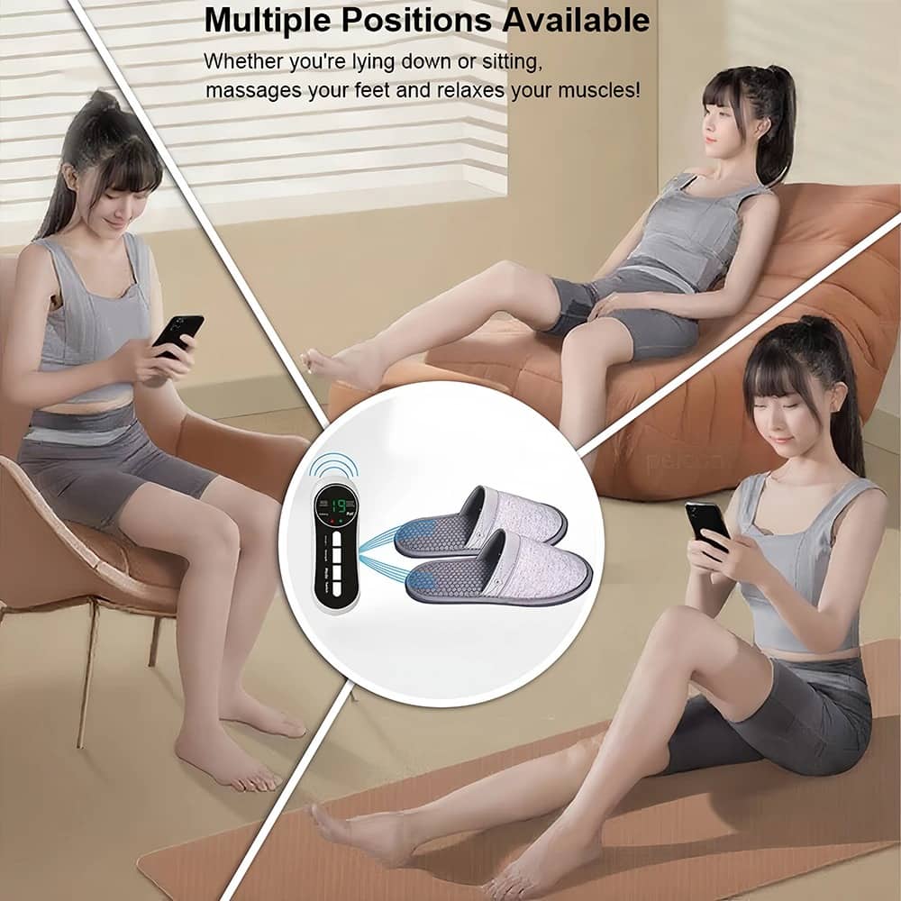 Pantoufles de massage USB pour thérapie électrique à impulsions - Maison - صورة 3