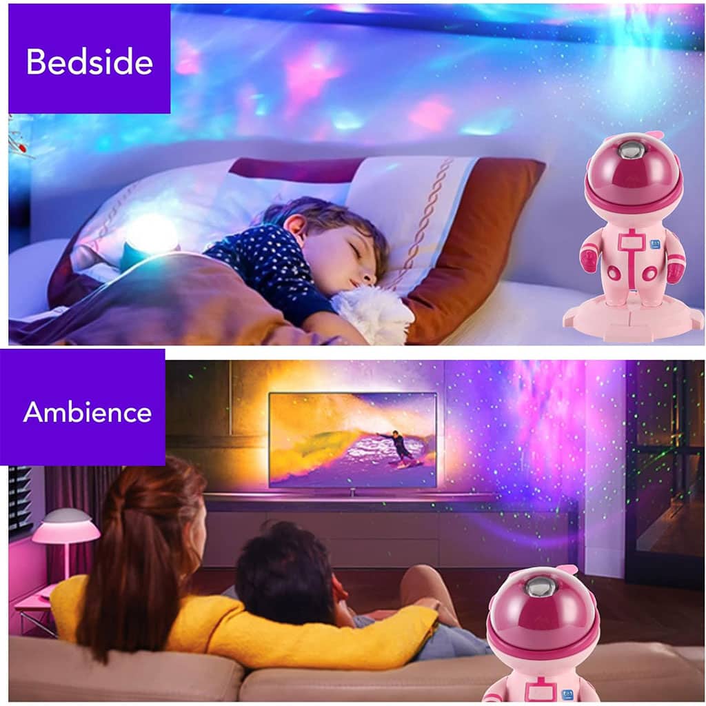 Projecteur Galaxie et Haut Parleur BT RVB pour chambre d’enfants – جهاز عرض نجوم ومكبر صوت - Électronique - صورة 2