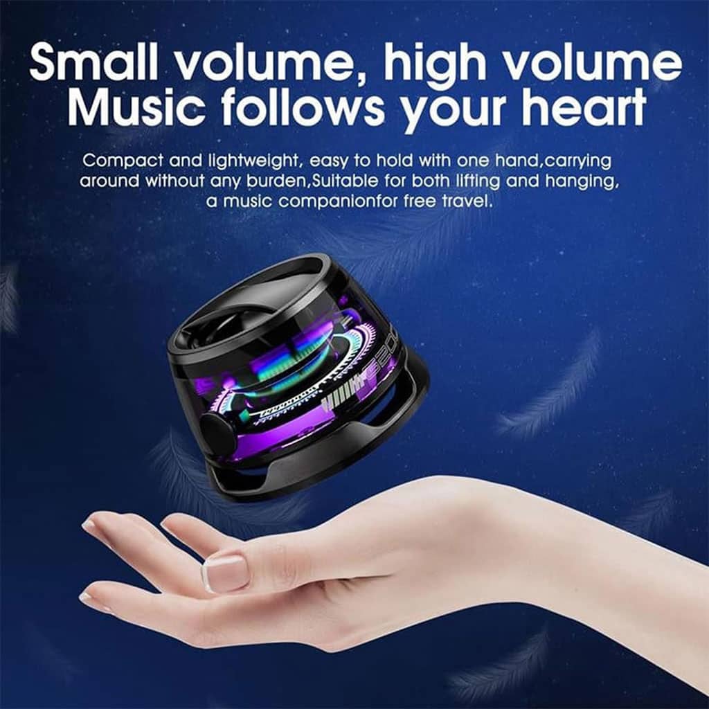 G200 Mini Haut-parleur Bluetooth magnétique sans fil avec lumière RVB – مكبر صوت مغناطيسي ومحمول - Électronique - صورة 4
