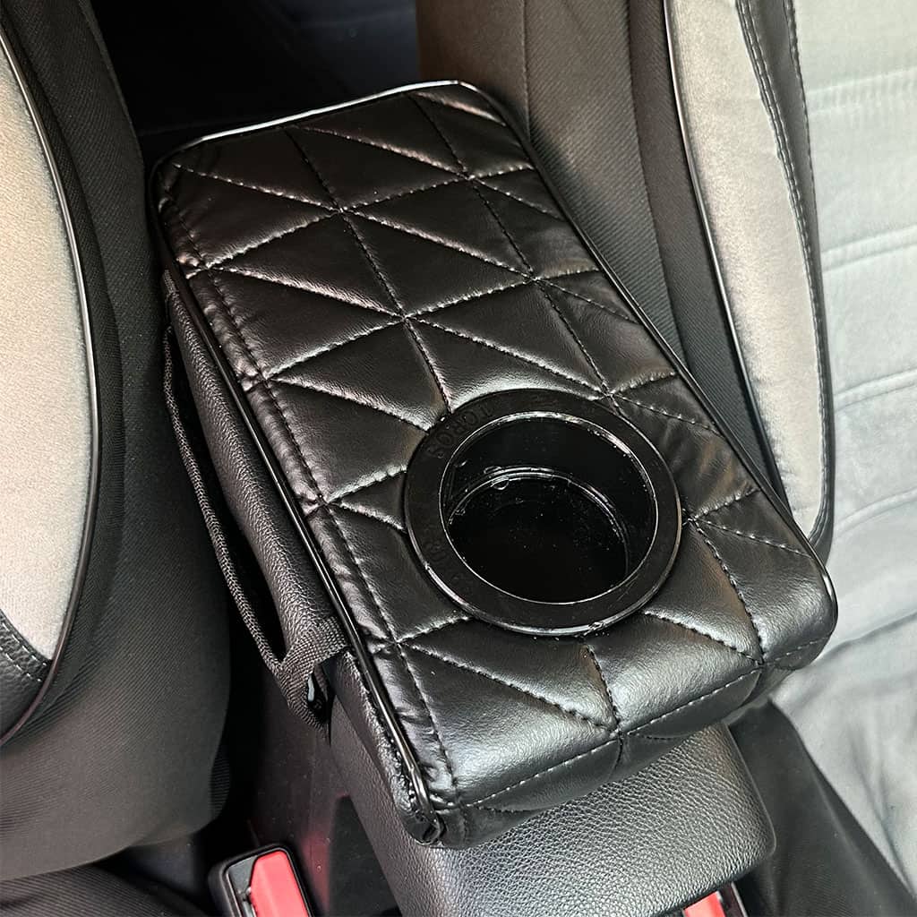 Coussin d’accoudoir de voiture avec porte-gobelet V2 – وسادة منظم الأغراض في السيارة - Accessoires Auto/Moto - صورة 2