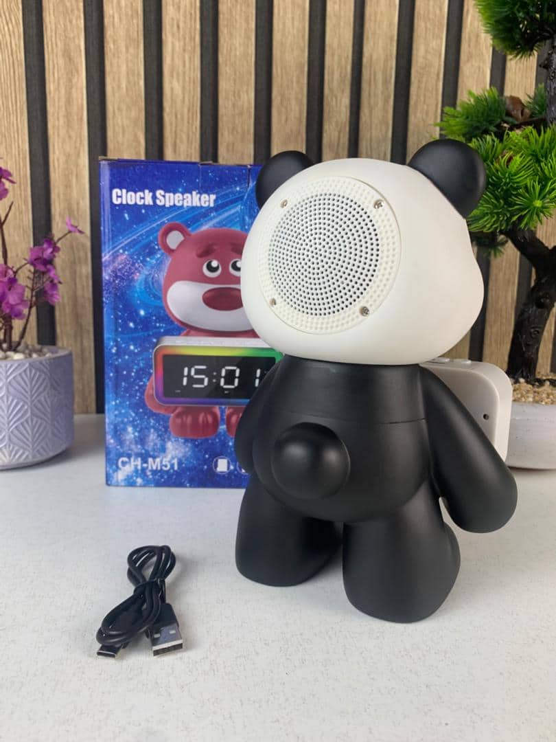 Enceinte Bluetooth Panda et Réveil Numérique RGB CH-M53 – مكبر صوت وساعة منبه - Électronique - صورة 10