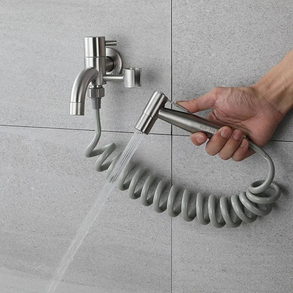 Pulvérisateur De Toilette À Haute Pression Avec Le Kit De Robinet V2 – رشاش مع صنبور حمام - Maison - صورة 4