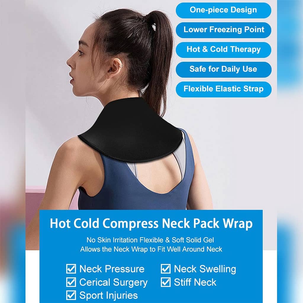 Pack de Glace Cervical Chaud et Froid en Gel Réutilisable pour Soulager les Douleurs - Soins et Beauté - صورة 5