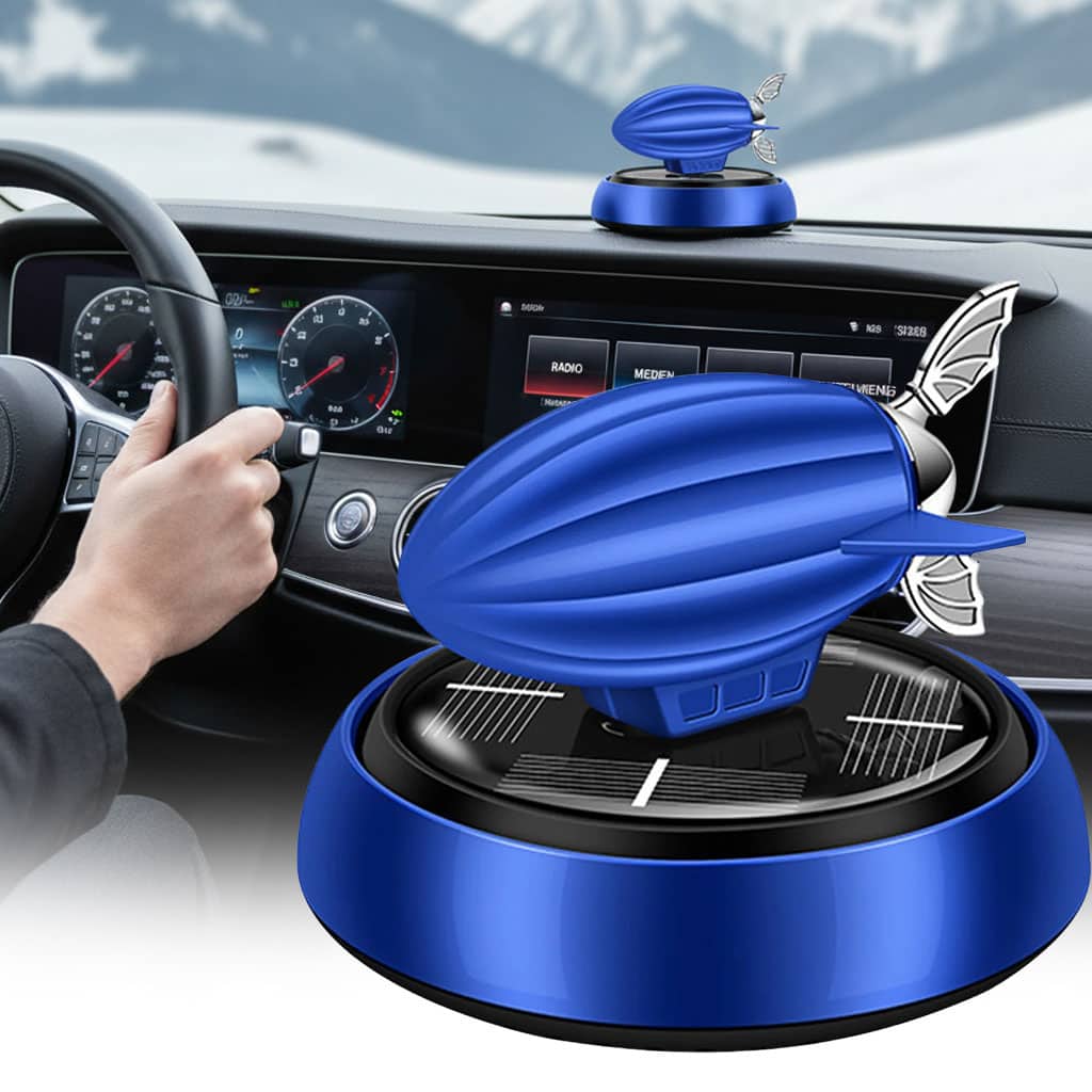 Dirigeable Désodorisant solaire en alliage pour voiture – معطر هواء للسيارة يعمل بالطاقة الشمسية على شكل منطاد - Accessoires Auto/Moto - صورة 5