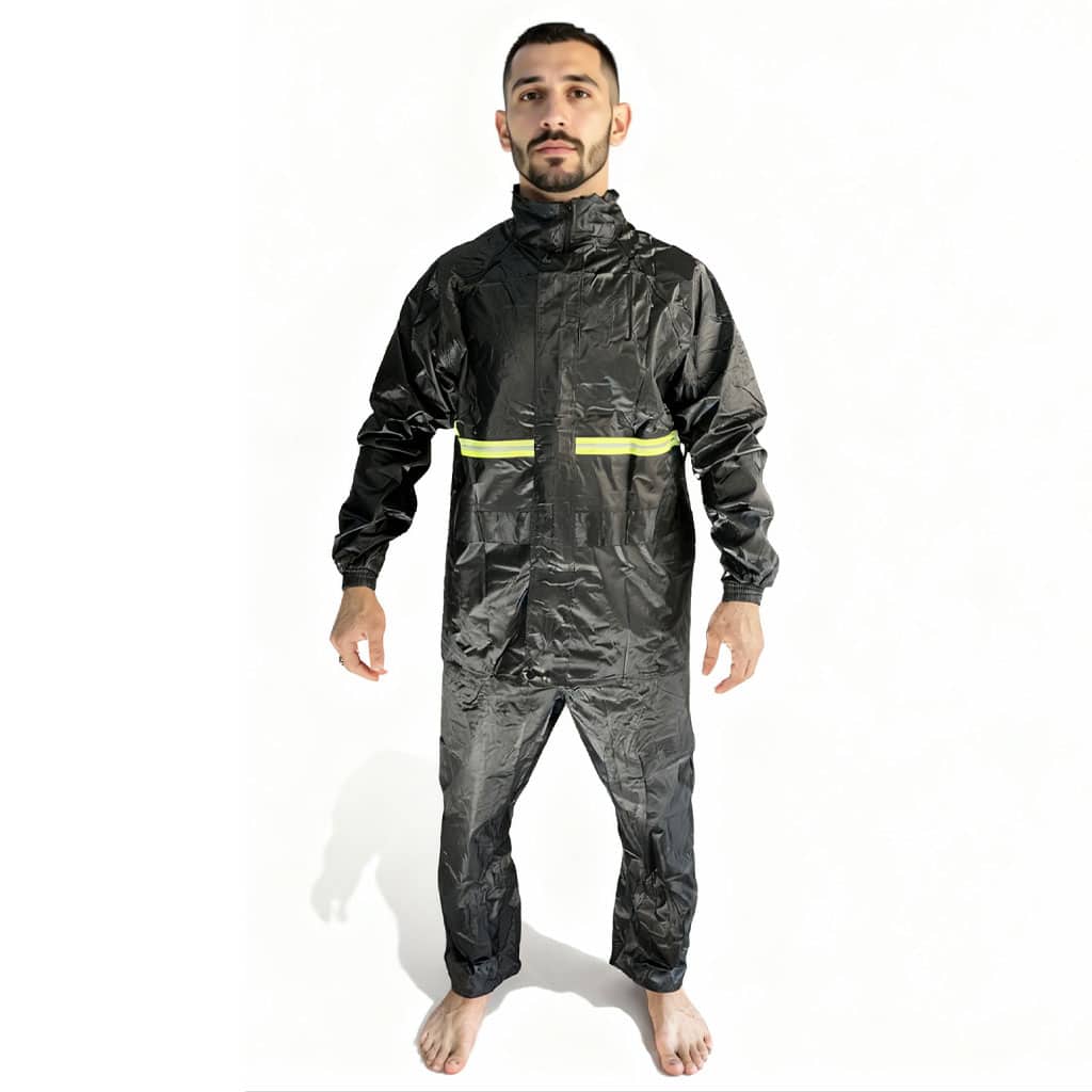 Pack Tenue De Pluie Imperméable Veste Et Pantalon avec Cagoule - Accessoires Auto/Moto - صورة 2