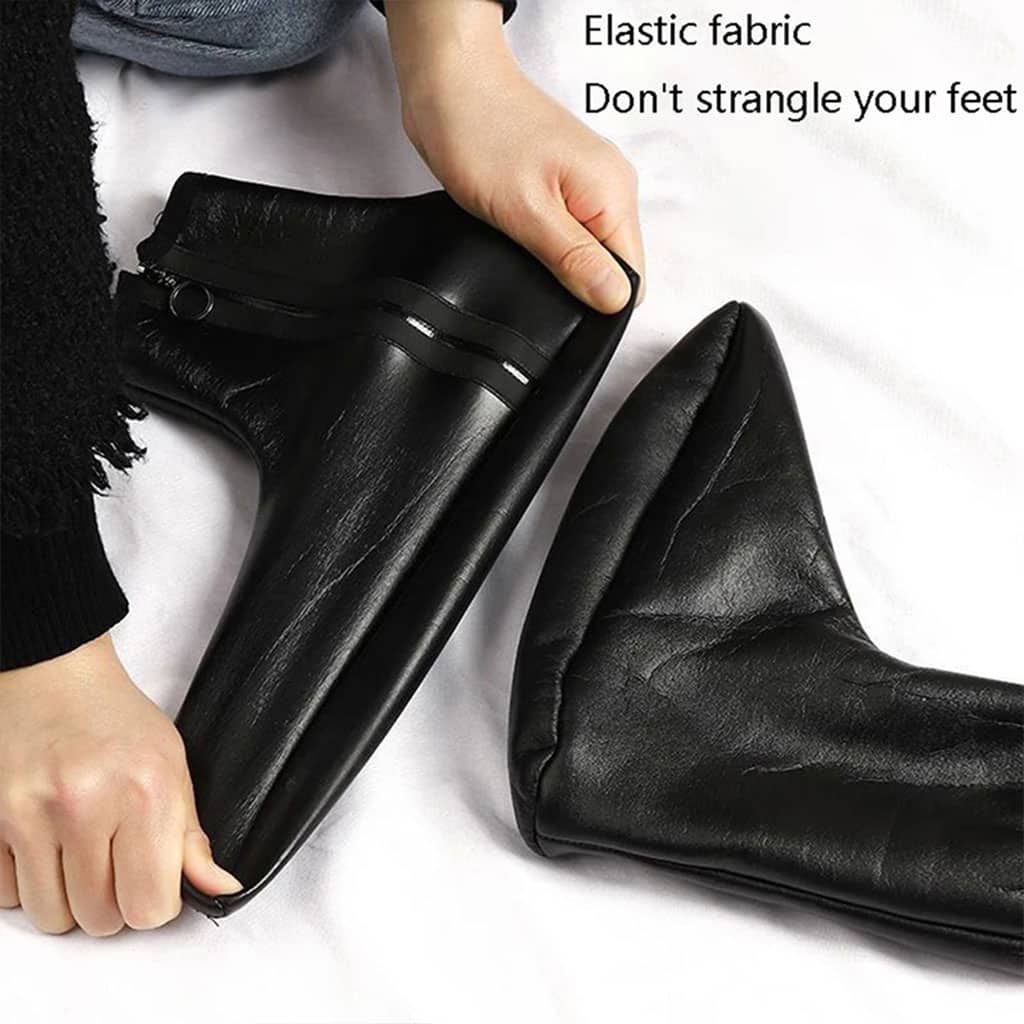 Paire de Chaussettes Chaudes d’hiver unisexes en cuir zippées - Divers - صورة 2