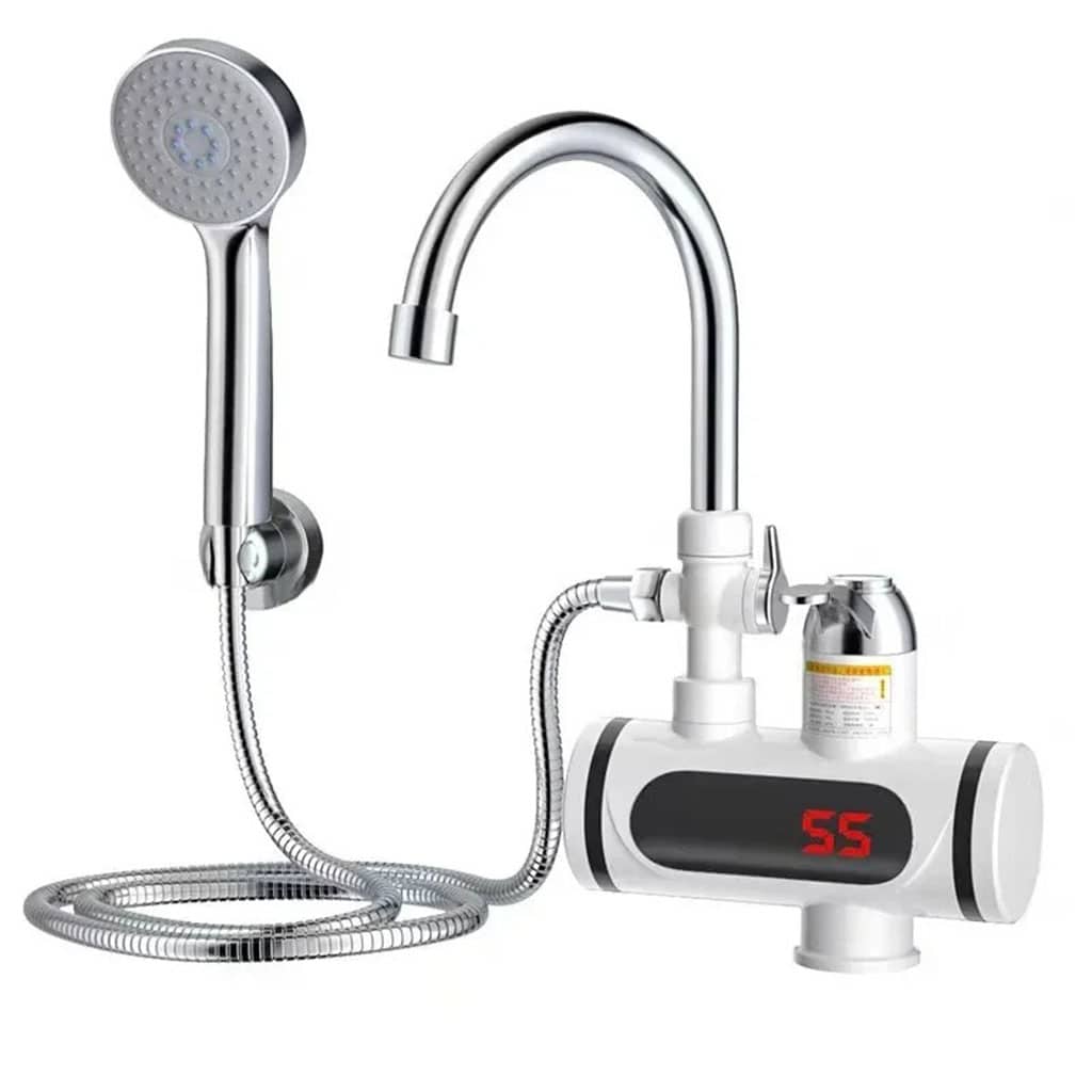 Robinet chauffant électrique avec douchette pour salle de bain – سخان مياه سريع للحمام - Maison - صورة 2