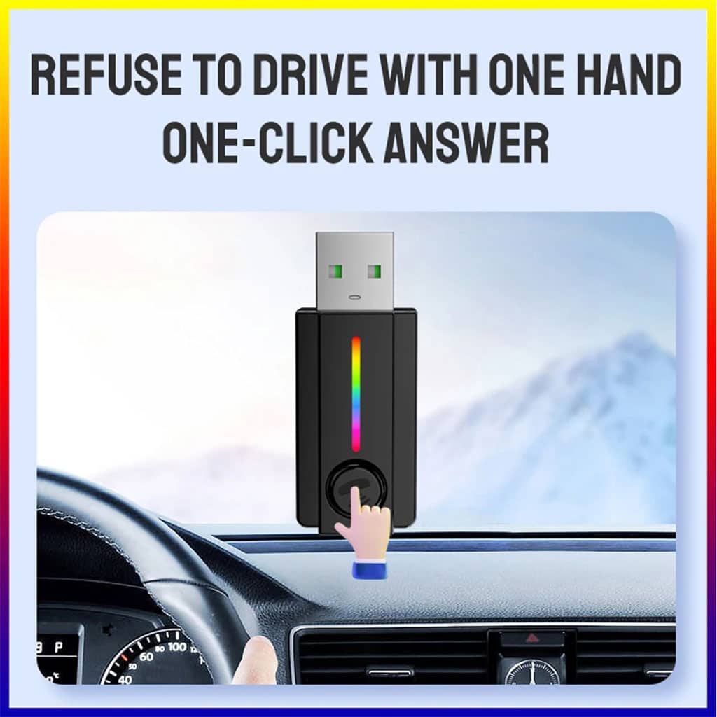 Récepteur Bluetooth pour voiture avec câble auxiliar – جهاز بلوتوث للسيارات - Accessoires Auto/Moto - صورة 2