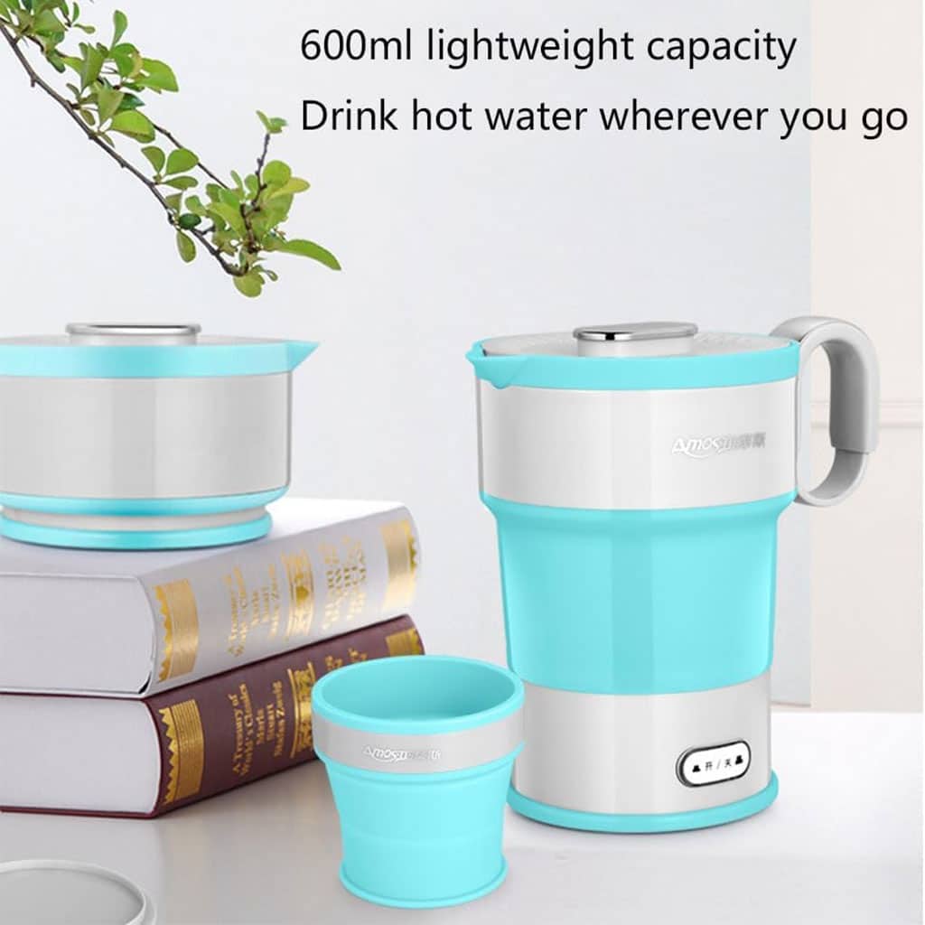 Bouilloire Électrique Pliable en Silicone Alimentaire avec Gobelet Pliable – غلاية مياه قابلة للطي ومحمولة - Cuisine - صورة 2