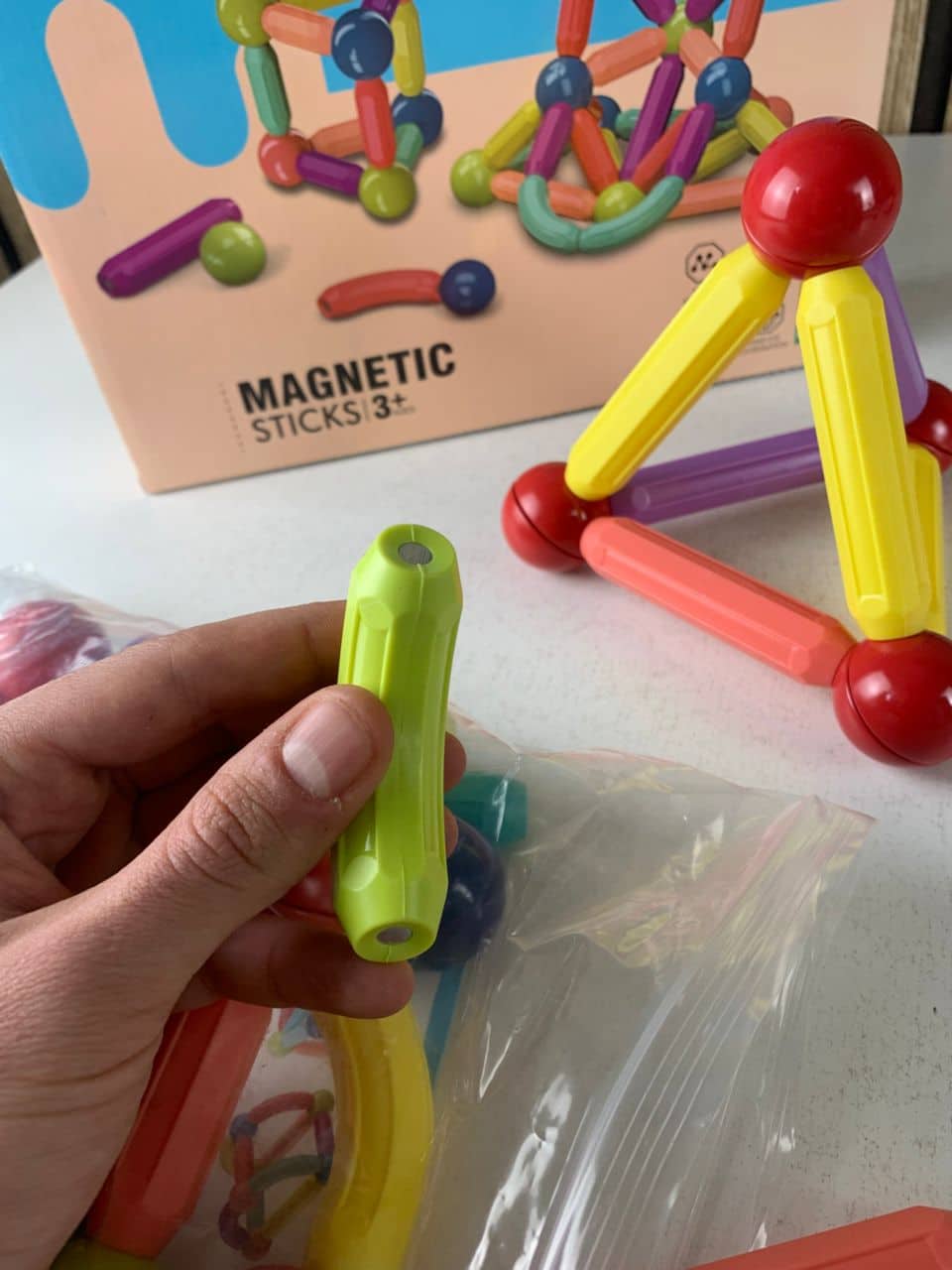 Blocs de Construction Magnétiques 42 pièces pour Enfants – لعبة تركيب القطع المغناطسية للأطفال - Jouet & Gaming - صورة 10