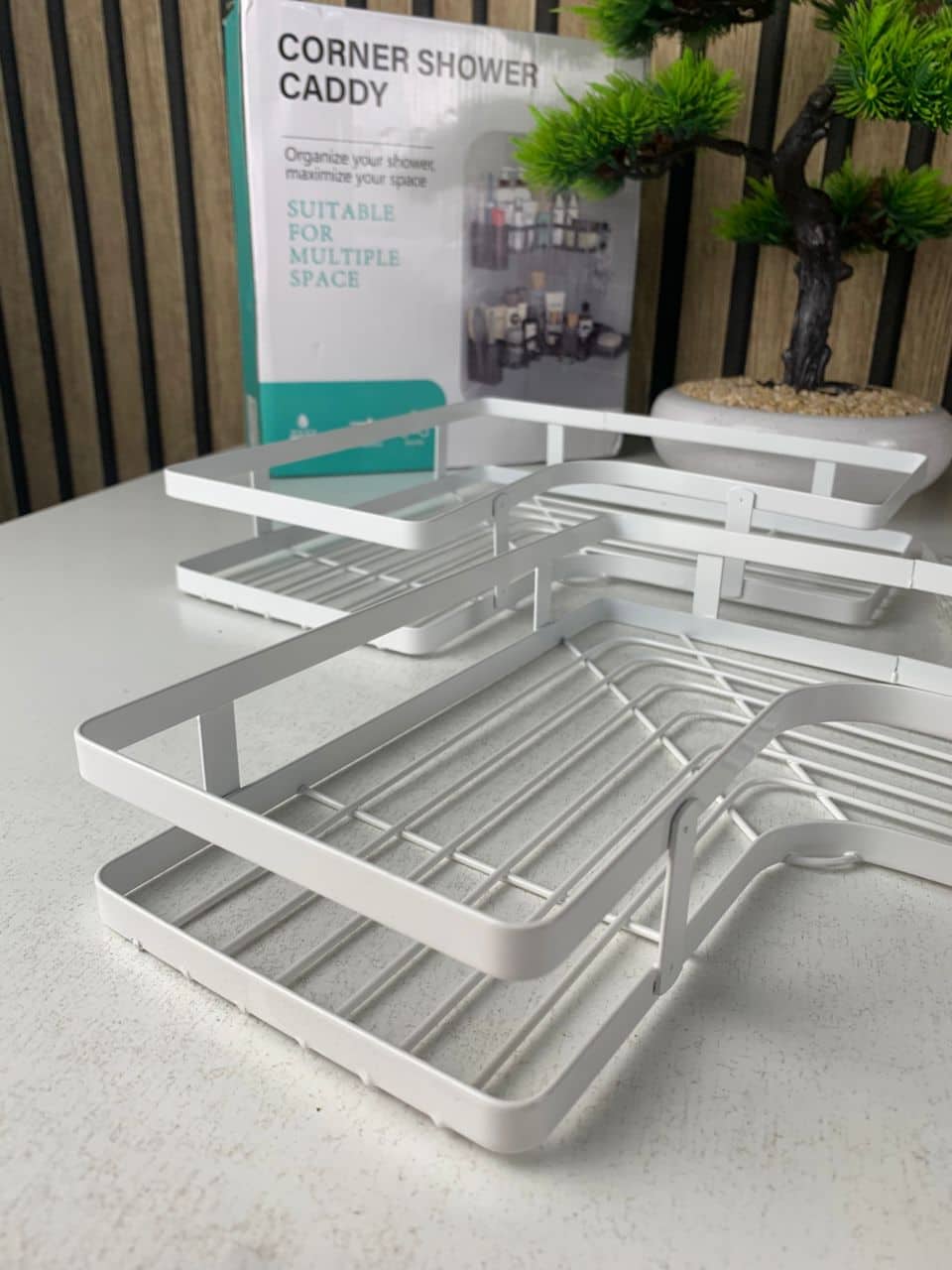 Étagère de rangement pour salle de bain 4pcs en acier inoxydable – طقم رفوف تنظيم للحمام - Maison - صورة 8