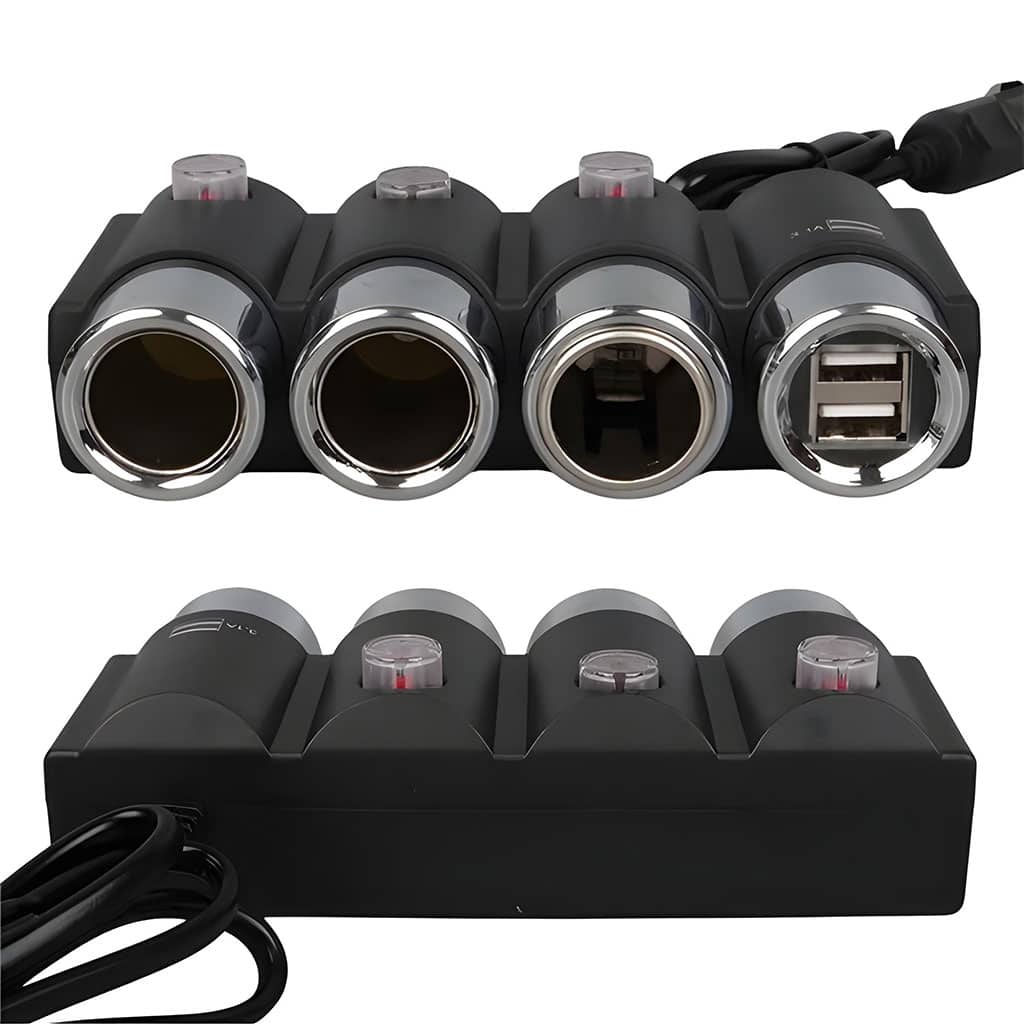 Olesson Extension allume cig-are OEM avec 2 ports charge rapide - Accessoires Auto/Moto - صورة 3