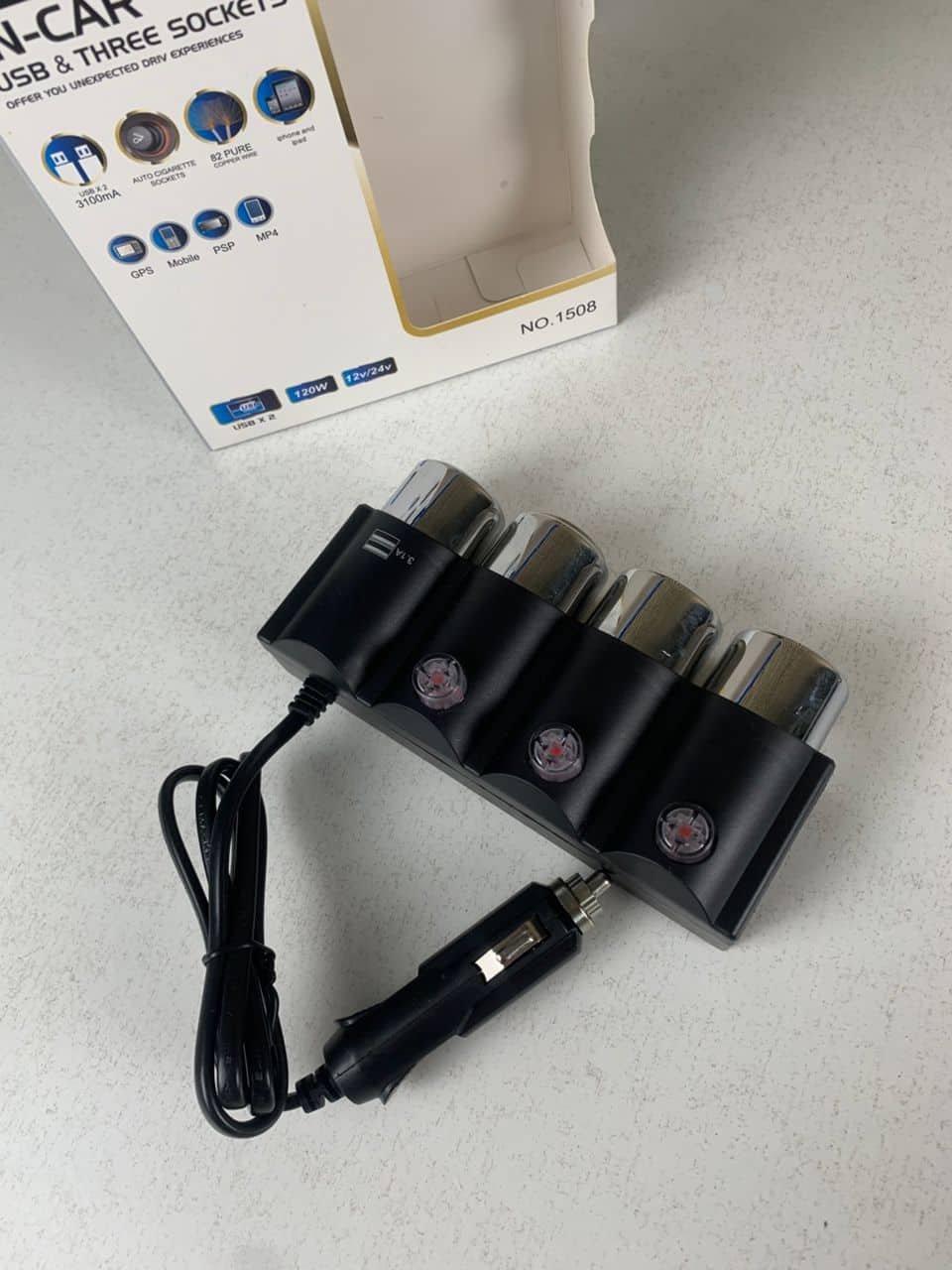 Olesson Extension allume cig-are OEM avec 2 ports charge rapide - Accessoires Auto/Moto - صورة 7