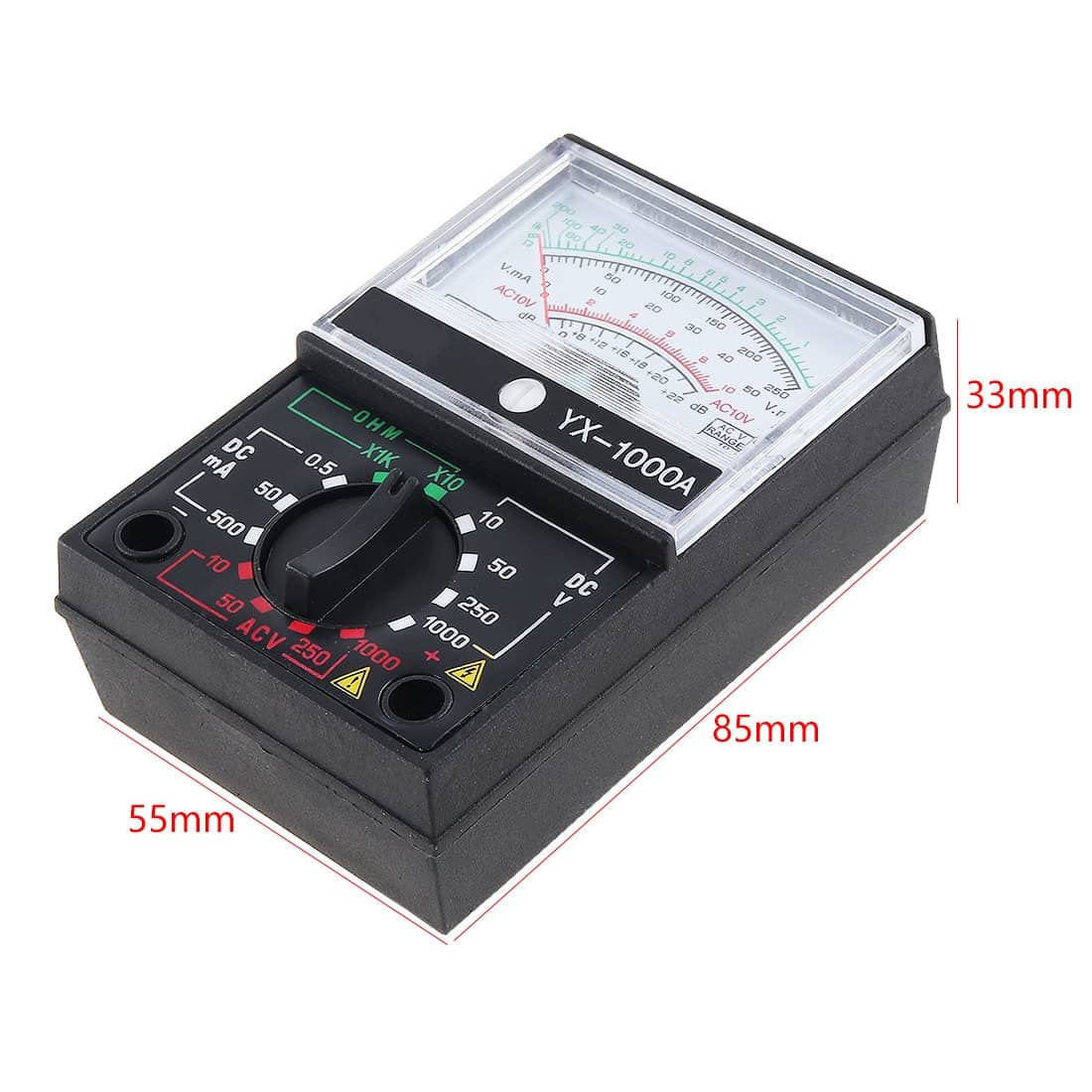Multimètre Portable avec une paire de stylos de Test pour mesurer la tension DC AC et le courant continu YX-1000A - Outillage et Bricolage - صورة 5