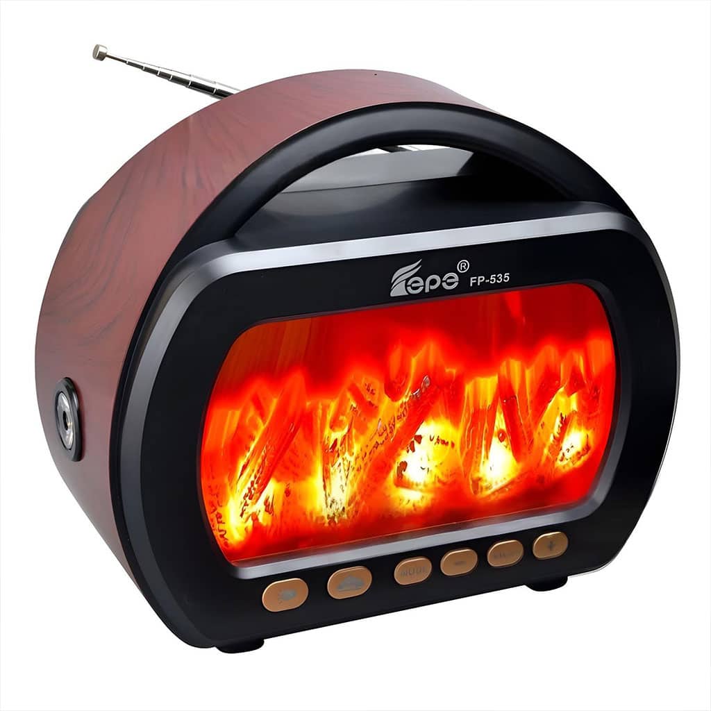 Haut Parleur Bluetooth sans fil Motif Flamme Style Rétro FP-535 – مكبر صوت بلوتوث - Décoration - صورة 2