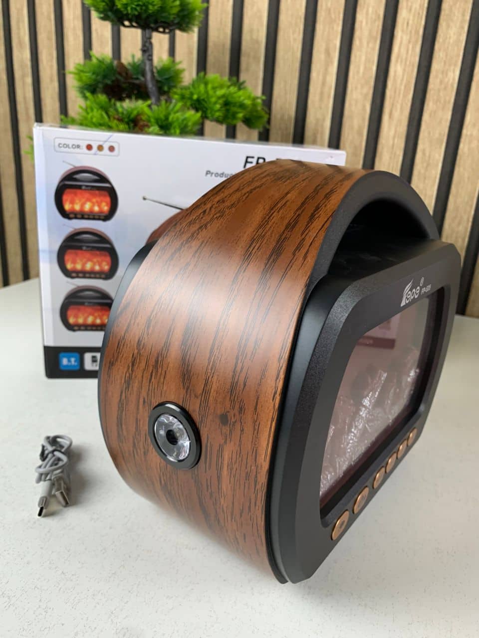 Haut Parleur Bluetooth sans fil Motif Flamme Style Rétro FP-535 – مكبر صوت بلوتوث - Décoration - صورة 8