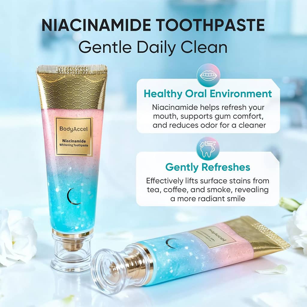 Dentifrice blanchissant à la niacinamide BodyAccel – معجون تبييض الأسنان - Soins et Beauté - صورة 6