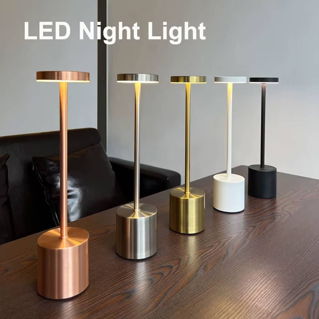 Lampe de table LED tactile rechargeable 3 couleurs design classique - مصباح ديكور بعدة درجات ضوئية - Décoration - صورة 2