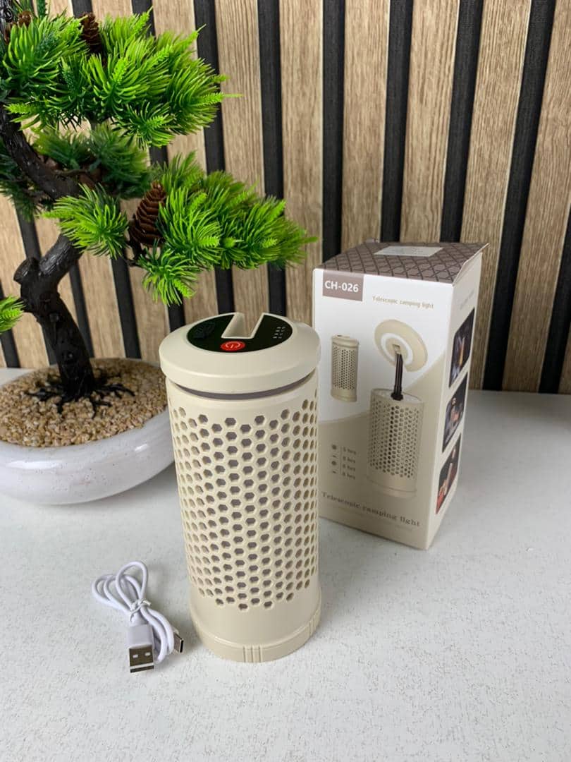 Lampe de camping design en nid d’abeille avec 3 couleurs variable rechargeable - Camping et Randonnée - صورة 8