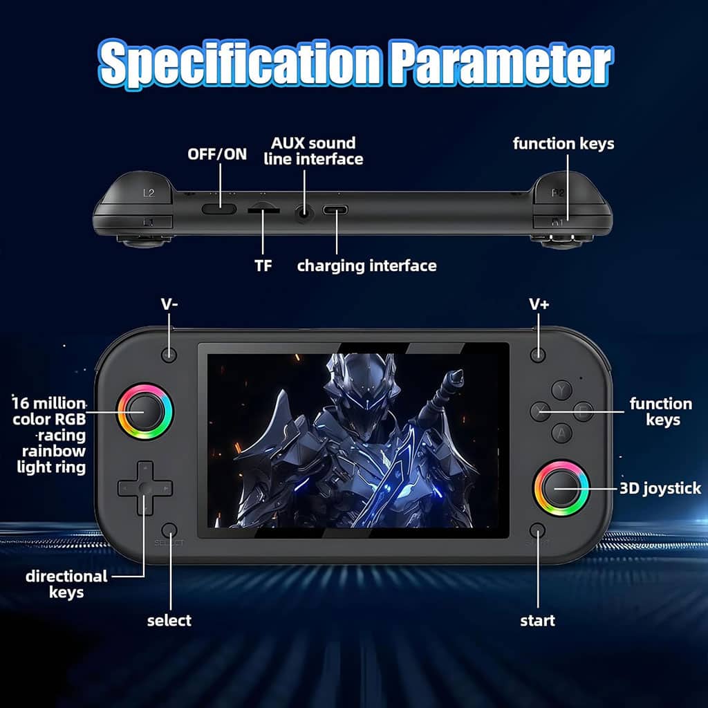 Console de jeu portable rétro M26 plus de 20 000 jeux 25 émulateurs 64GB – جهاز ألعاب محمول - Jouet & Gaming - صورة 5