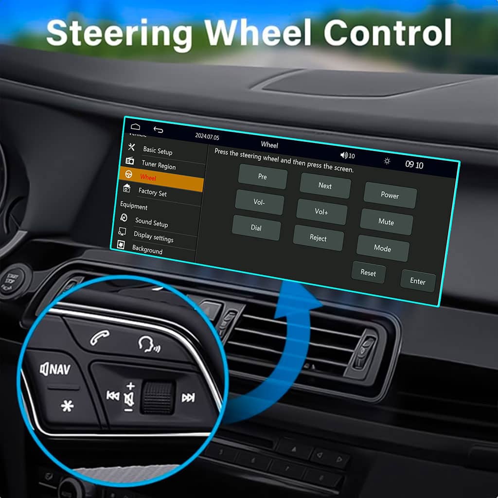 Autoradio 2-DIN avec écran tactile, USB-C, Bluetooth, Wi-Fi, CarPlay et Android Auto – جهاز راديو سيارة - Accessoires Auto/Moto - صورة 3