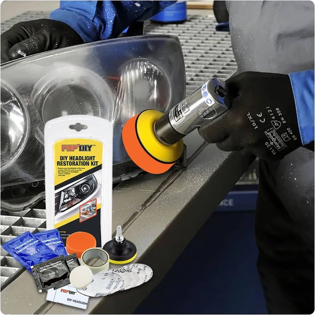 Kit Rénovation Phare Voiture pour Les Rayures De Jaunissement - طقم تنظيف أضواء السيارة - Accessoires Auto/Moto - صورة 5