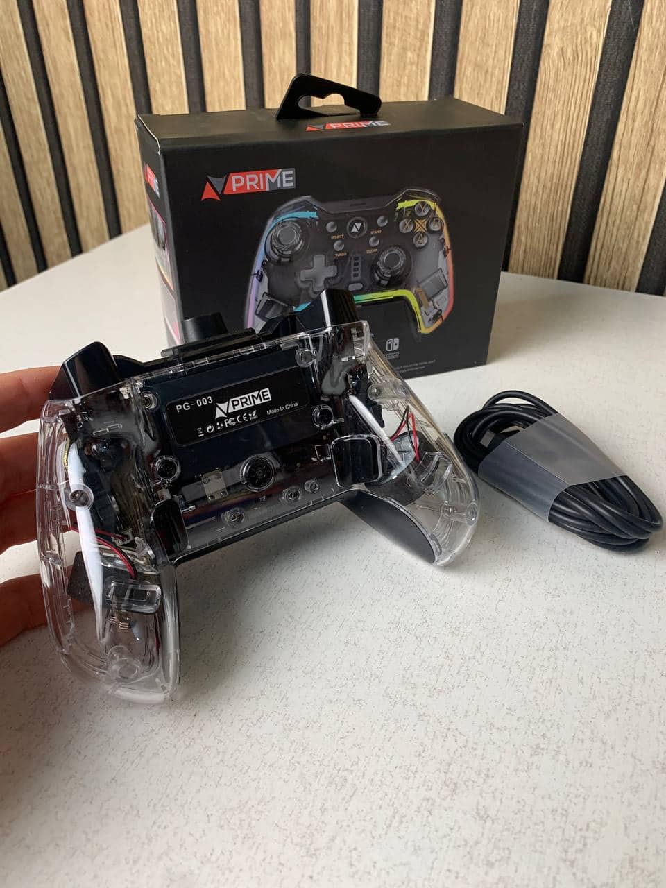 Manette de Jeu Filaire avec Éclairage Néon RGB PG-003 - يد تحكم بأضواء ملونة - Jouet & Gaming - صورة 11