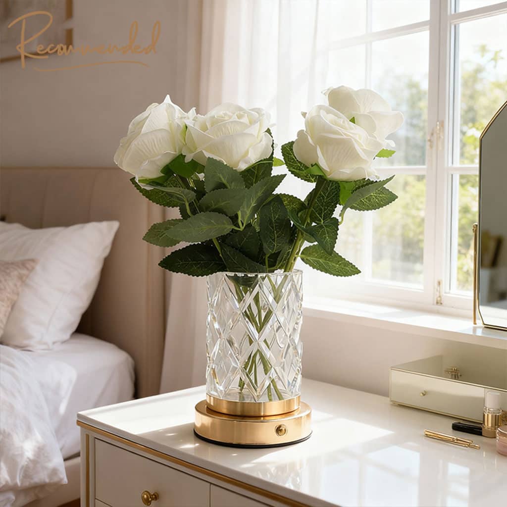 Vase Lumineux LED Tactile en Cristal Couleurs RGB Rechargeable - فازة كريستال مضيئة - Décoration - صورة 5