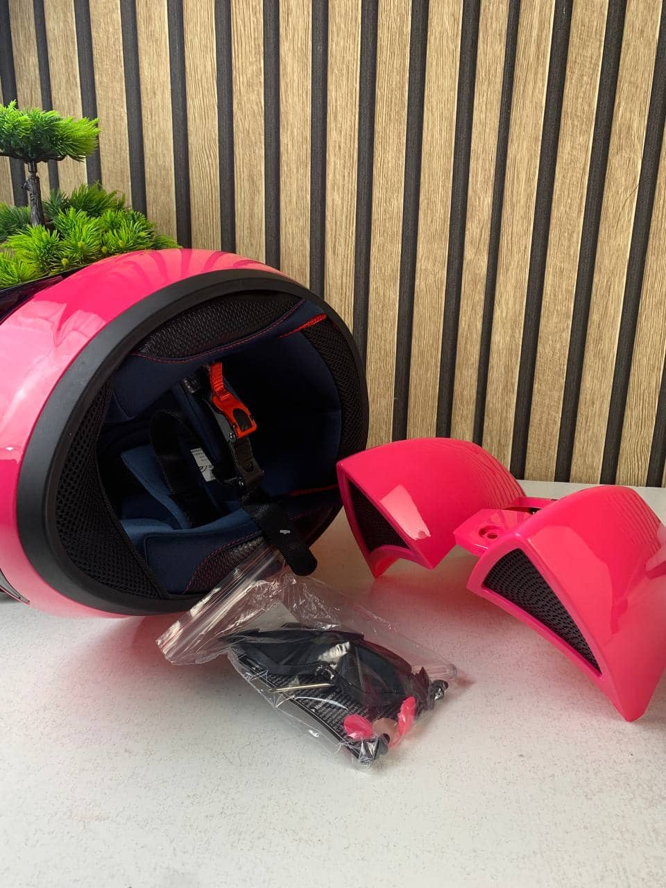 Casque de moto pour femme et fille avec oreilles de chat - خوذة احترافية للنساء - Accessoires Auto/Moto - صورة 10