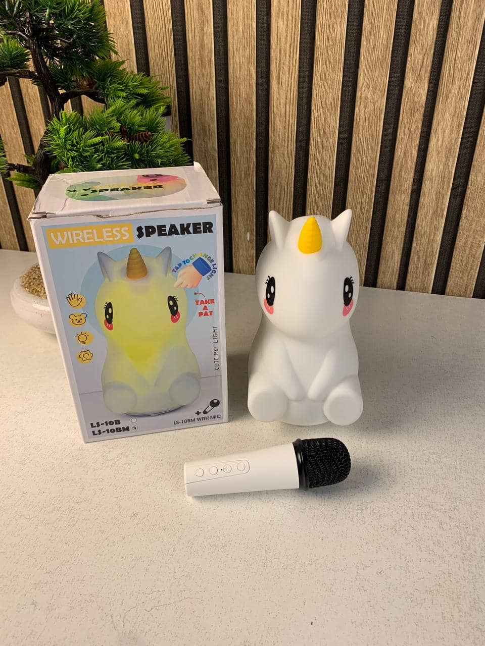 Haut-parleur sans fil de dessin animé licorne avec microphone karaoké LS-10BM - مكبر صوت مع ميكروفون لاسلكي مدمج - Jouet & Gaming - صورة 9