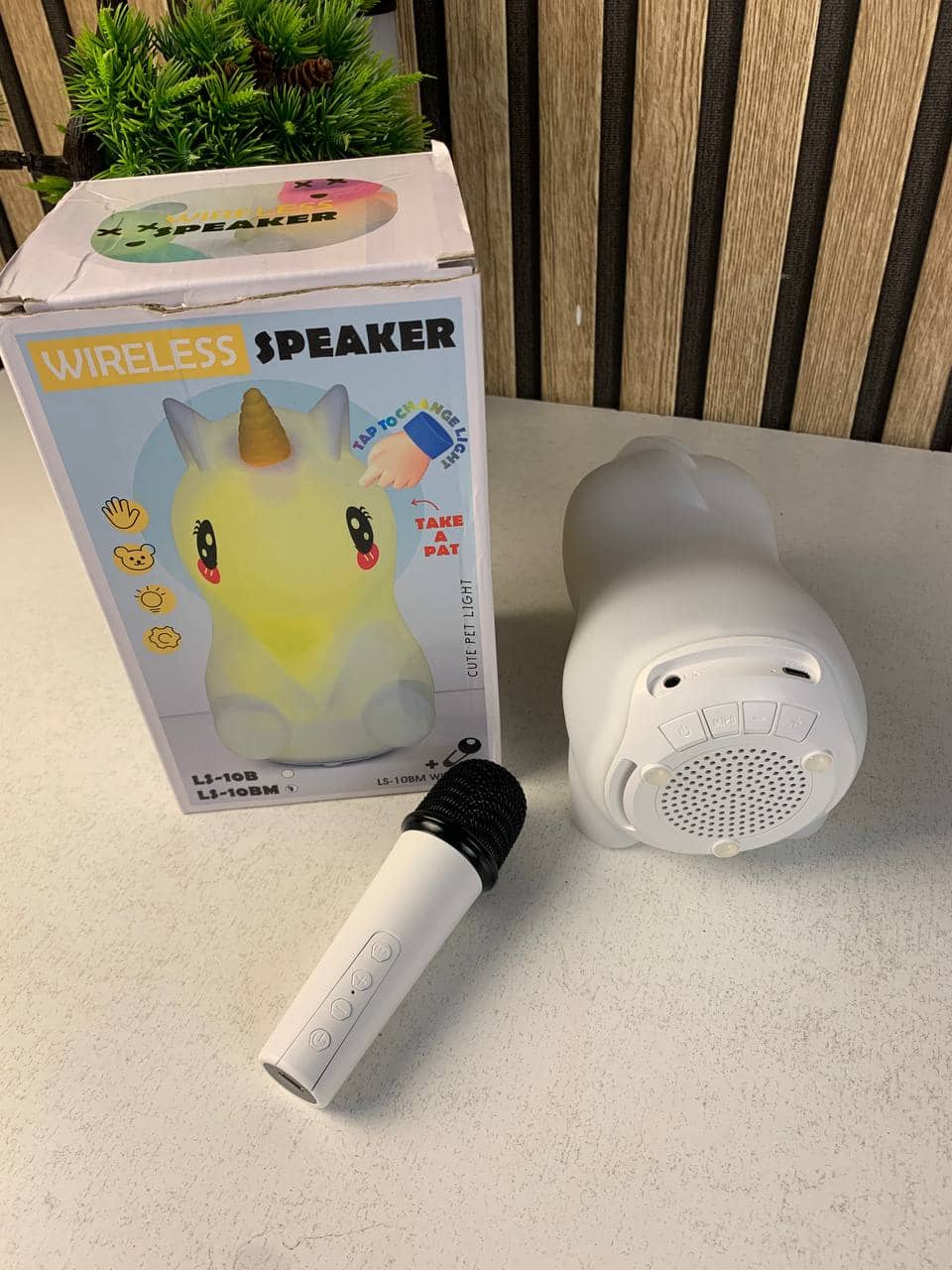 Haut-parleur sans fil de dessin animé licorne avec microphone karaoké LS-10BM - مكبر صوت مع ميكروفون لاسلكي مدمج - Jouet & Gaming - صورة 10