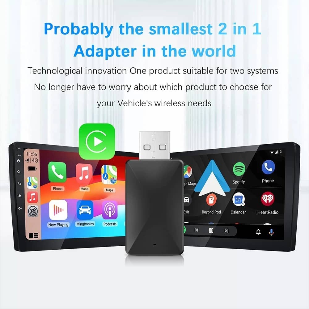 Adaptateur sans fil Android pour voiture Carplay et Android Auto - محول "كاربلاي" اللاسلكي 2 في 1 - Accessoires Auto/Moto - صورة 10