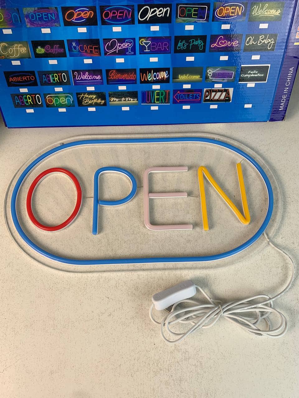 Panneau LED Neon Signe Open - لوحة مضيئة لواجهة محل - Électronique - صورة 5