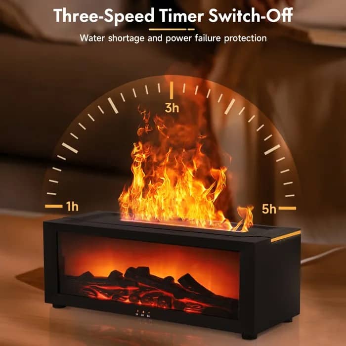 Humidificateur Effet Flamme 7 Couleurs - مرطب الهواء بتأثير اللهب الواقعي - Décoration - صورة 4