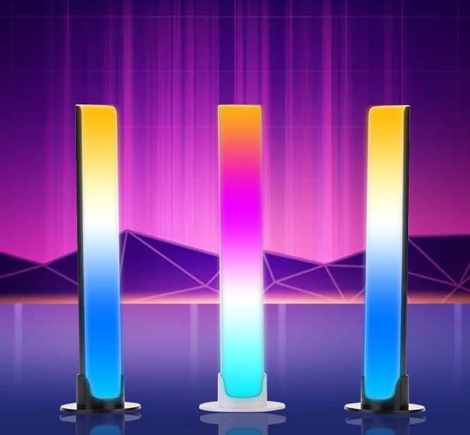 Barre LED RGB 2PCS synchronisée avec la musique et les sons 8 modes d'éclairage - أضواء ملونة متزامنة مع الموسيقى - Électronique - صورة 3