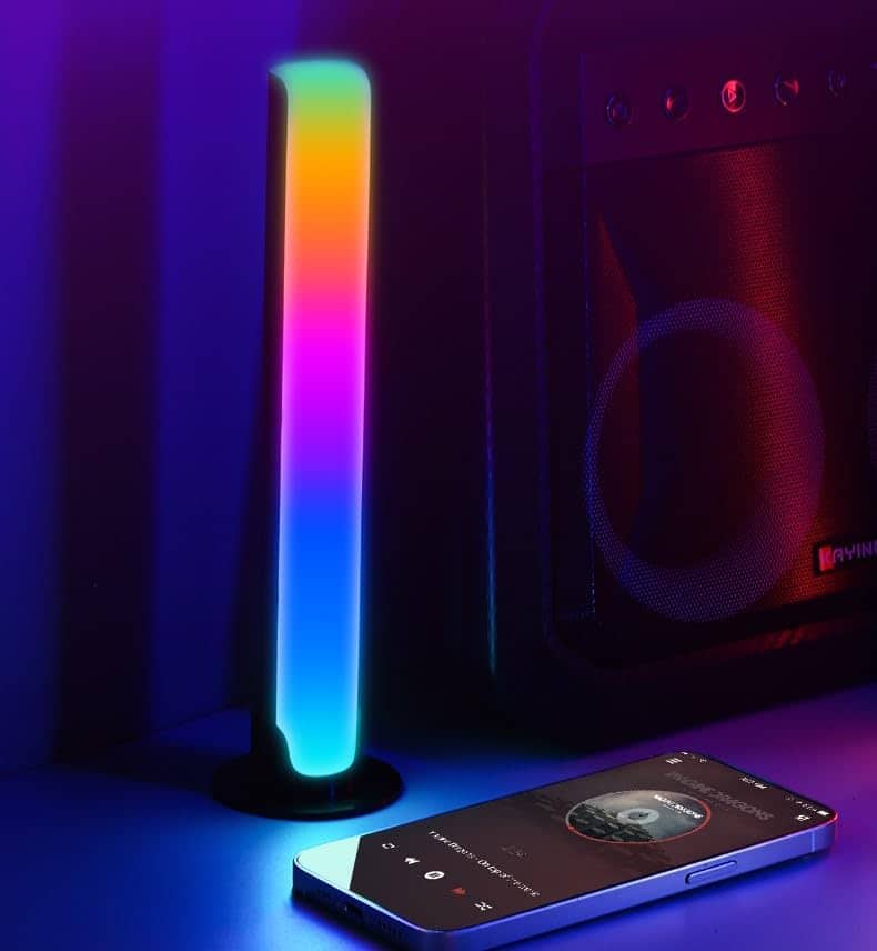 Barre LED RGB 2PCS synchronisée avec la musique et les sons 8 modes d'éclairage - أضواء ملونة متزامنة مع الموسيقى - Électronique - صورة 7