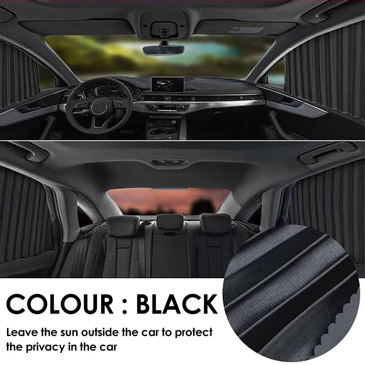 Rideaux Pare-Soleil Magnétiques pour Voiture 2PCS - ستائر السيارة المغناطيسية الواقية من الشمس - Accessoires Auto/Moto - صورة 6