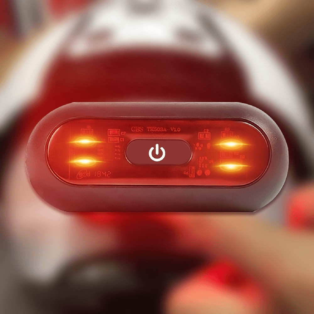 Feu arrière LED intelligent pour casque - مصباح تحذيري خلفي للخوذة للدراجات النارية - Accessoires Auto/Moto - صورة 2