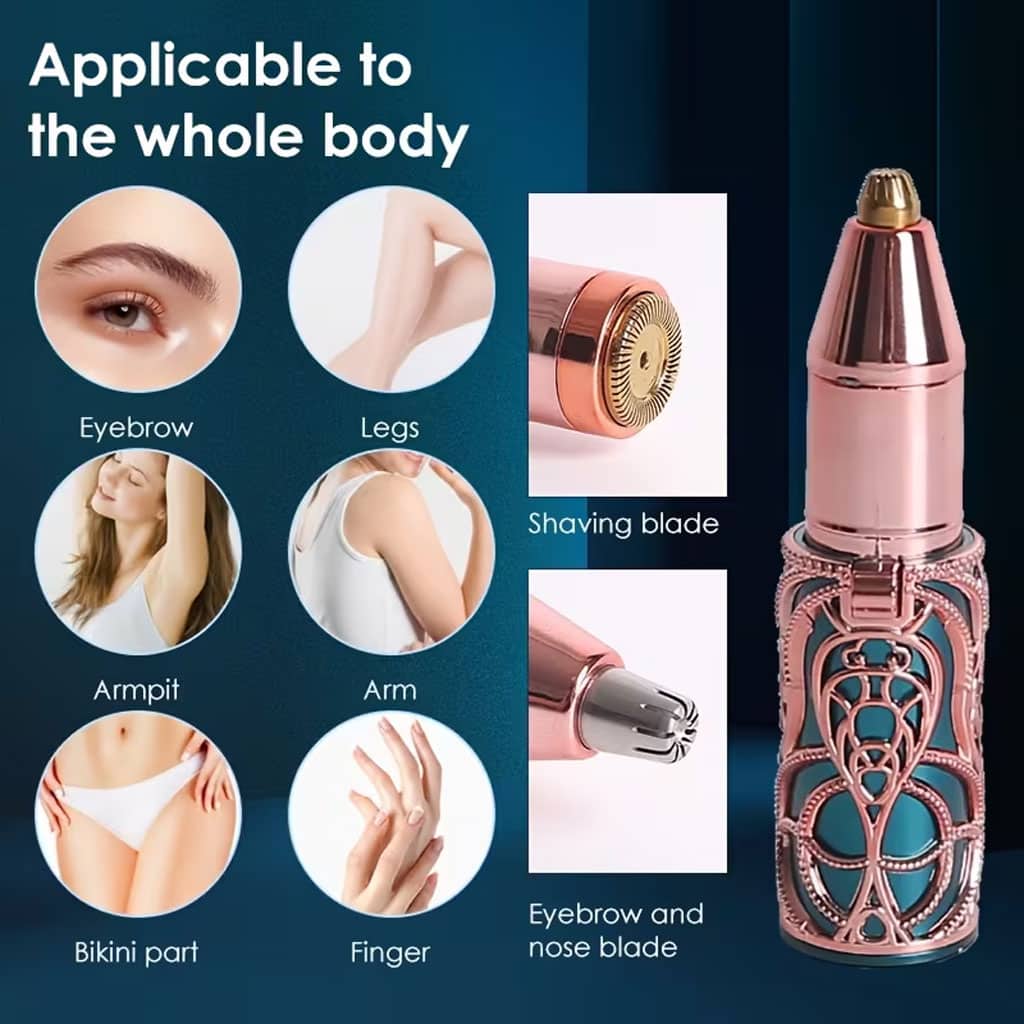 Épilateur Facial et Sourcils Rechargeable 3-en-1 - جهاز إزالة شعر الوجه والحواجب الاحترافي - Soins et Beauté - صورة 5