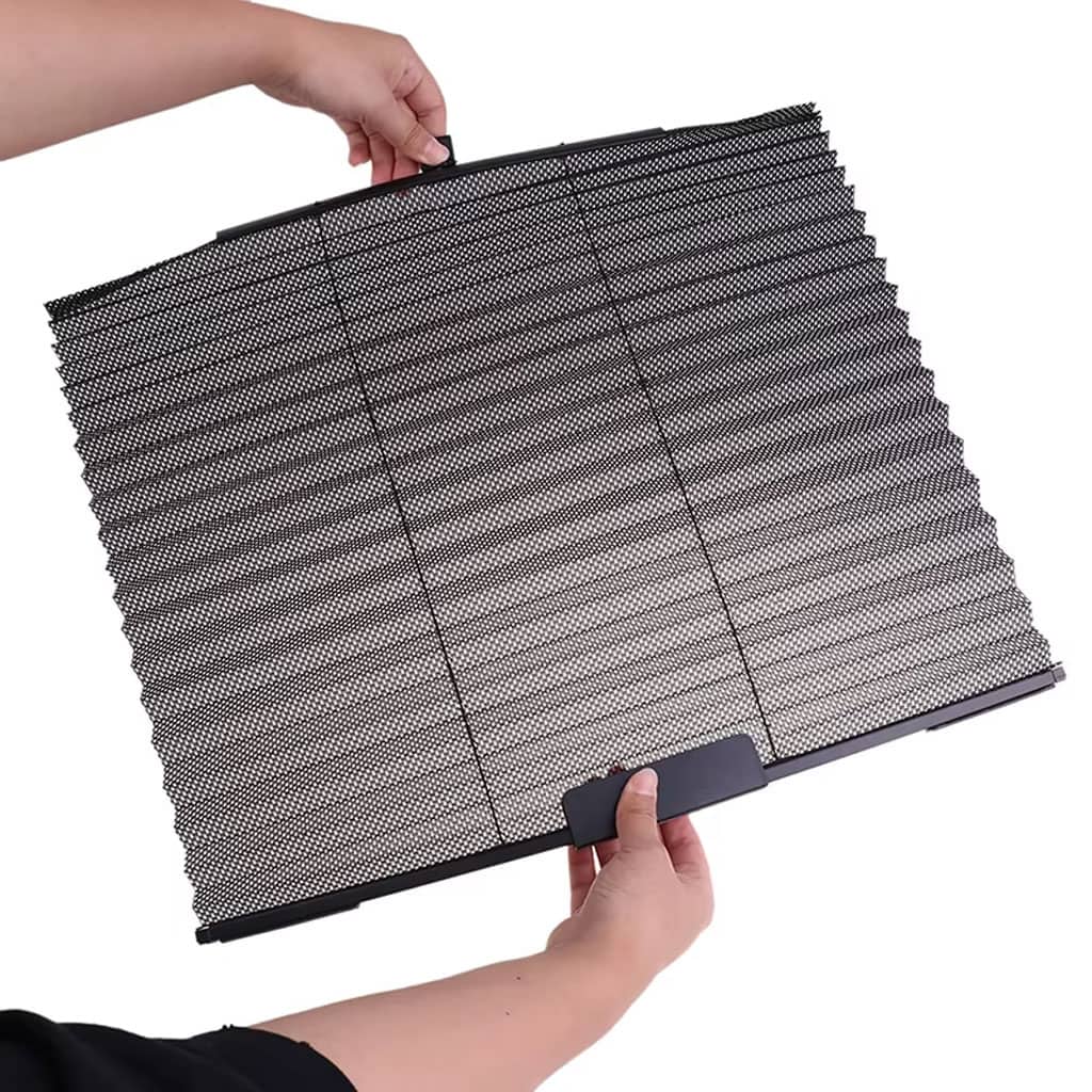 Rideau pare-soleil rétractable pour vitres de voiture 4Pcs – واقي الشمس في السيارة - Accessoires Auto/Moto - صورة 5