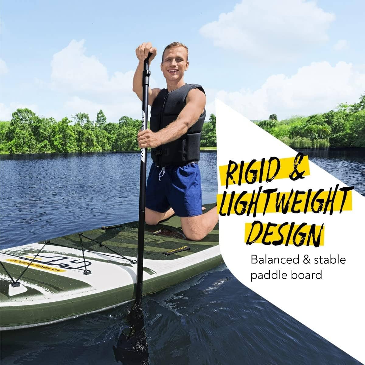 Paddle Gonflable Hydro-Force 310x86cm Bestway 65308 - لوح التجديف والموج القابل للنفخ - Camping et Randonnée - صورة 2