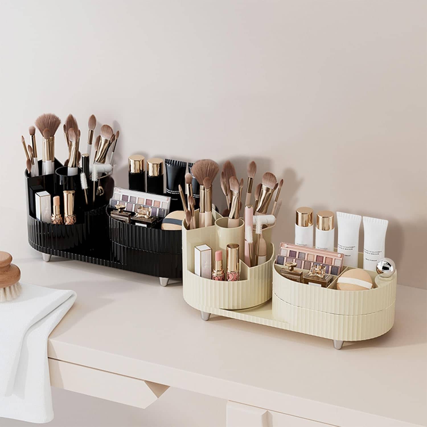 Organisateur de Maquillage Rotatif à 360° Deux Zones - منظم المكياج والأدوات الدوار 360 درجة - Maison - صورة 8
